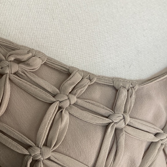 Madison Marcus Front Overlay Knot Silk Dress - Picture 5 of 12